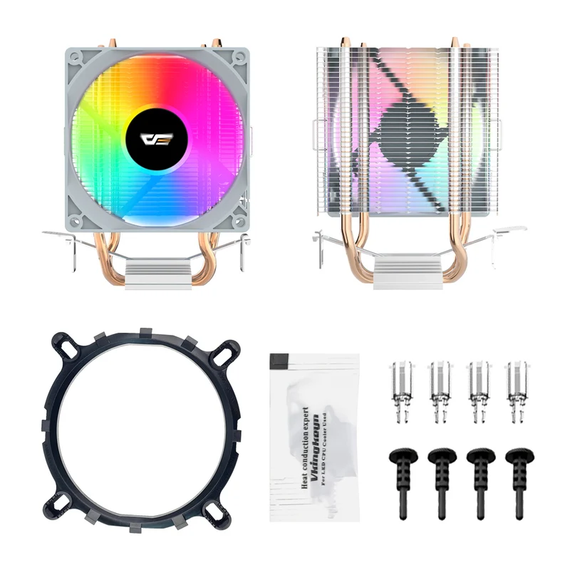 DarkFlash ICE200 Pro Tower CPU Air Cooler (White)