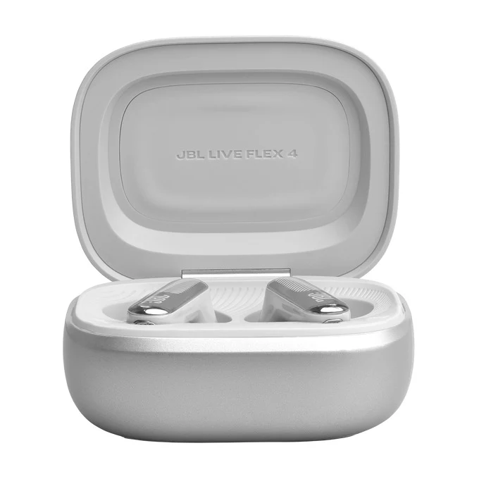JBL Live Flex 4 True Wireless Open-Ear Noise Cancelling Earbuds with Smart Charging Case (Black, Blue, Champagne, Green, Orange, Purple, Silver)
