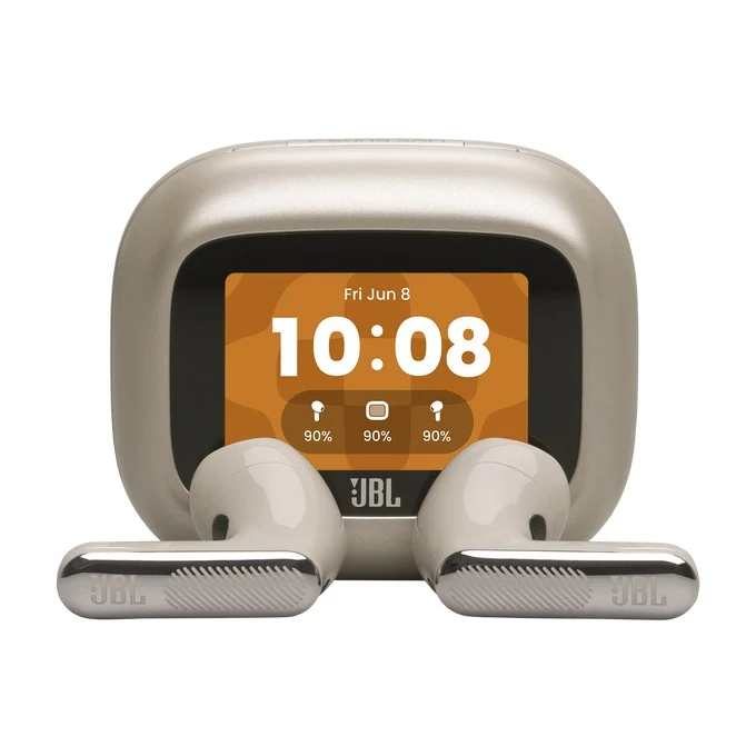 JBL Live Flex 4 True Wireless Open-Ear Noise Cancelling Earbuds with Smart Charging Case (Black, Blue, Champagne, Green, Orange, Purple, Silver)