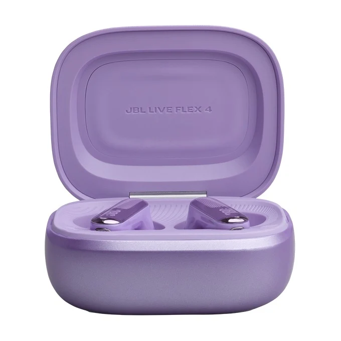 JBL Live Flex 4 True Wireless Open-Ear Noise Cancelling Earbuds with Smart Charging Case (Black, Blue, Champagne, Green, Orange, Purple, Silver)