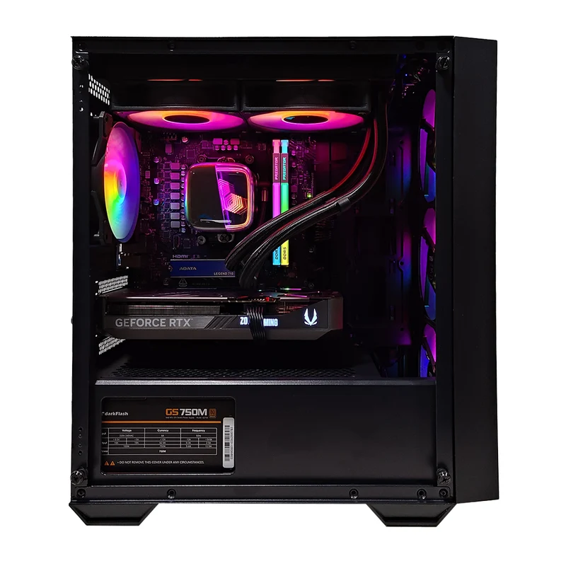 Sophos PRO FORGE Black Desktop Gaming PC | AMD Ryzen 7 7700 | 32GB (2x16GB) RAM | 1TB SSD | RTX 5070 | Windows 11 Pro