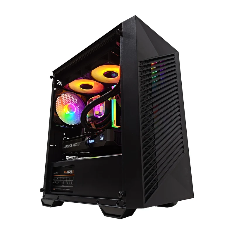 Sophos PRO FORGE Black Desktop Gaming PC | AMD Ryzen 7 7700 | 32GB (2x16GB) RAM | 1TB SSD | RTX 5070 | Windows 11 Pro
