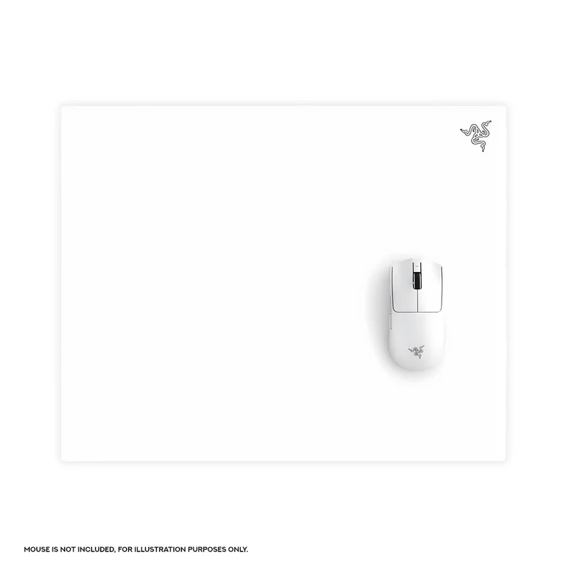Razer Atlas Pro Ultra-Thin Premium Tempered Glass Gaming Mouse Mat (White)