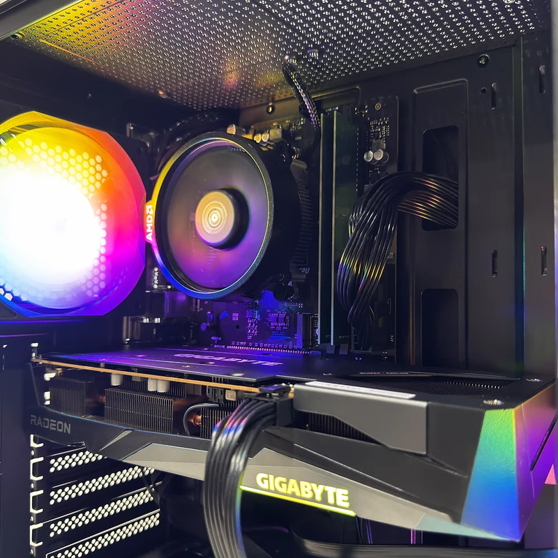 Alpha DK150 Black Desktop Gaming PC | AMD Ryzen 5 5500 | 16GB (2x8GB) RAM | 512GB SSD | RX 7600 | Windows 11 Pro