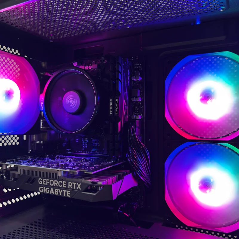 Alpha Eris Black Desktop Gaming PC | AMD Ryzen 5 5500 | 16GB (2x8GB) RAM | 512GB SSD | RTX 3050 | Windows 11 Pro