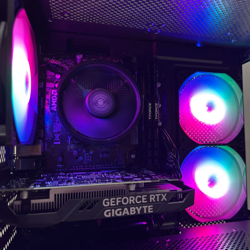 Alpha Eris Black Desktop Gaming PC | AMD Ryzen 5 5500 | 16GB (2x8GB) RAM | 512GB SSD | RTX 3050 | Windows 11 Pro