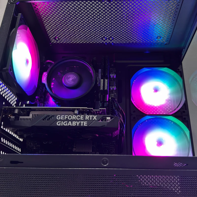 Alpha Eris Black Desktop Gaming PC | AMD Ryzen 5 5500 | 16GB (2x8GB) RAM | 512GB SSD | RTX 3050 | Windows 11 Pro