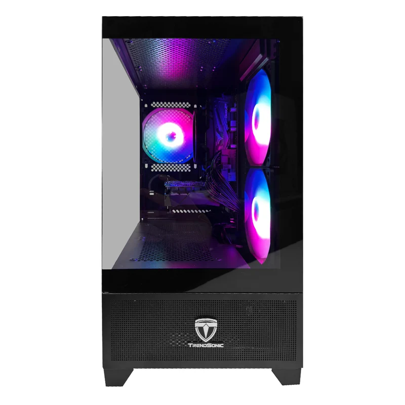 Alpha Eris Black Desktop Gaming PC | AMD Ryzen 5 5500 | 16GB (2x8GB) RAM | 512GB SSD | RTX 3050 | Windows 11 Pro