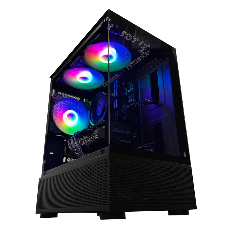 Alpha Reyna Black Desktop Gaming PC | AMD Ryzen 5 5500 | 16GB (2x8GB) RAM | 500GB SSD | RTX 3050 | Windows 11 Pro
