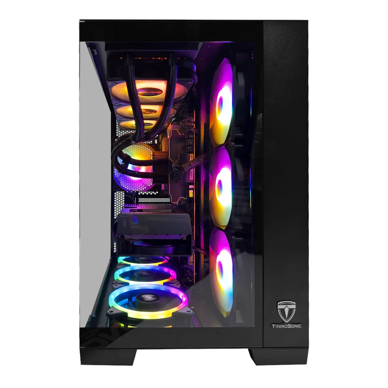 Optima Kratos Black Desktop Gaming PC | AMD Ryzen 7 7800X3D | 32GB (2x16GB) RAM | 1TB SSD | RX 9070 XT | Windows 11 Pro