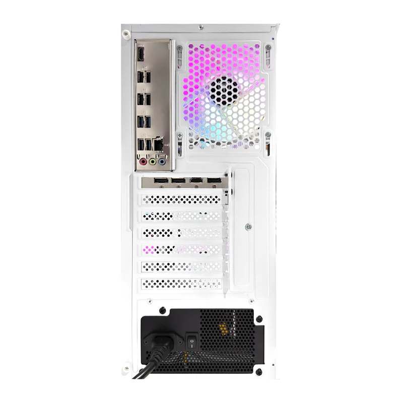 Alpha Hermes White Desktop Gaming PC | Intel i5 12400 | 16GB (2x8GB) RAM | 500GB SSD | RX 6600 | Windows 11 Pro