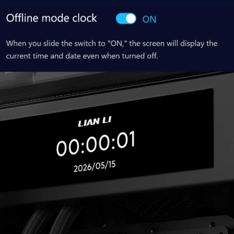 Lian Li O11 Vision-M 9.2" LCD Kit (Black, White)