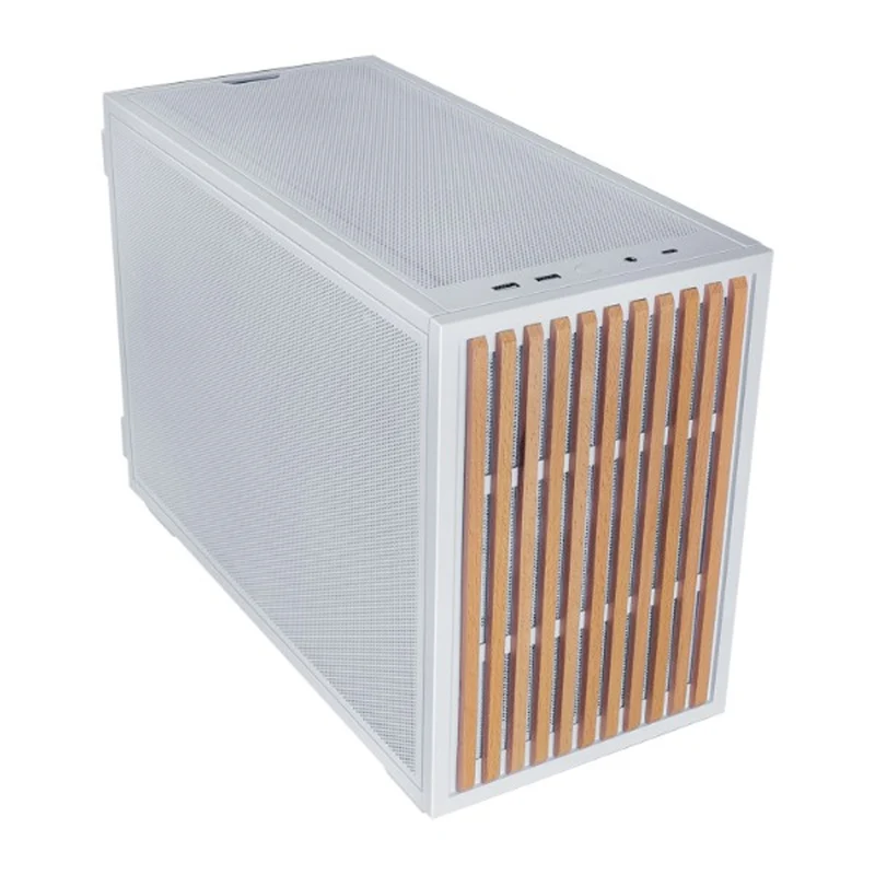 Lian Li B4-WD mATX Wood Micro-ATX | Mini-ITX Gaming PC Case (Black, White) (B4X-WD, B4W-WD)