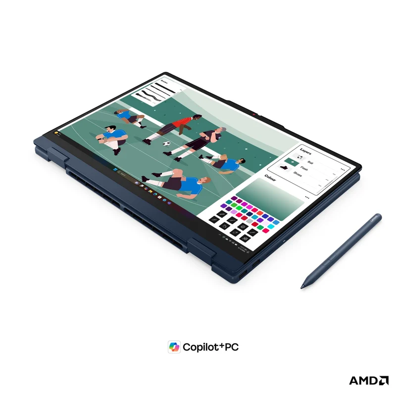 Lenovo IdeaPad 5 2-in-1 15AGP11 83UM001PPH Laptop (Cosmic Blue) | 15.3" WUXGA (1920x1200) IPS | Ryzen AI 5 430 | 16GB RAM | 512GB SSD | AMD Radeon 840M Graphics | Windows 11 Home | MS Office Home 2024+MS365 Basic+Lenovo Pen Gen 2+Lenovo B210 Backpack