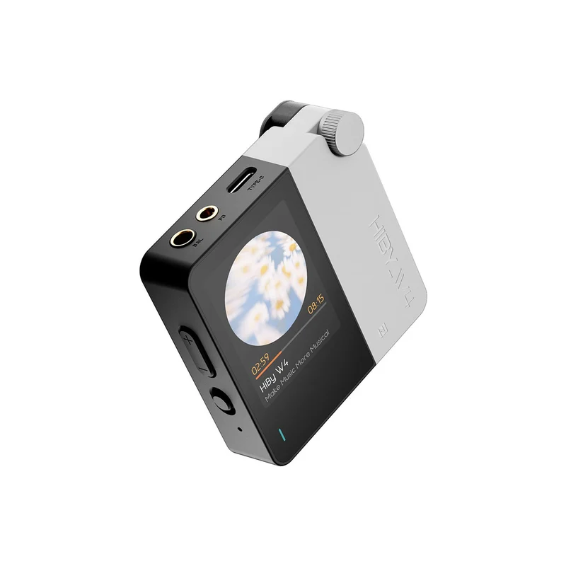 HiBy W4 Portable HiFi Bluetooth 5.4 Headphone Amplifier with 2" Touchscreen (Black, White, Green, Orange, Yellow, Blue)