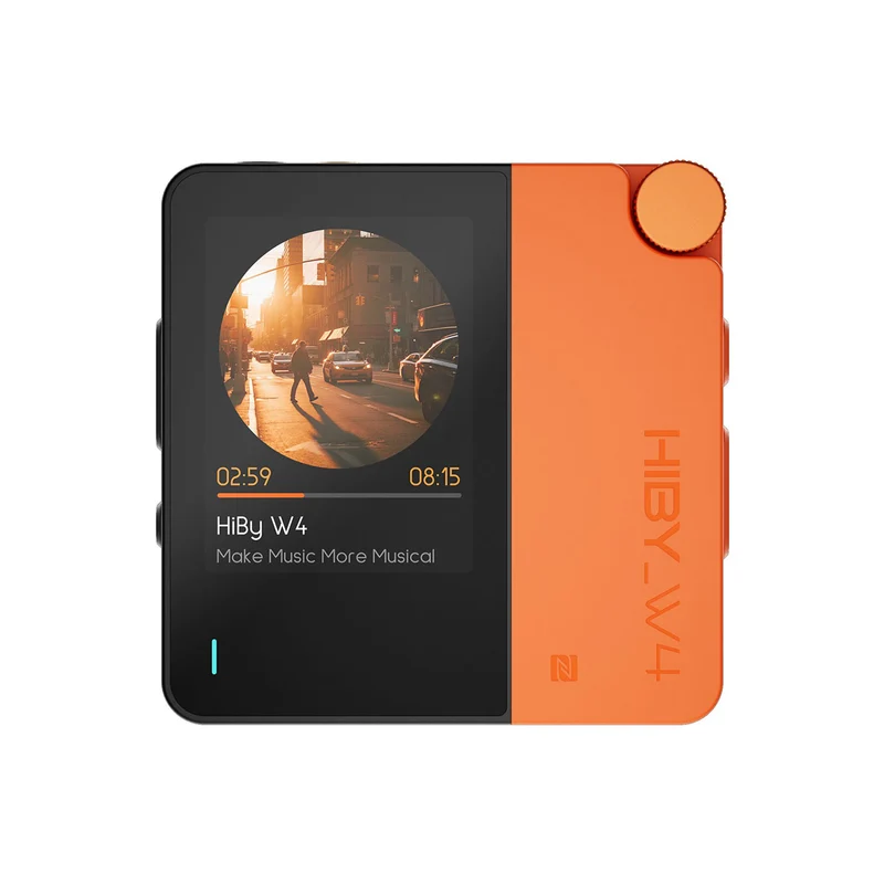 HiBy W4 Portable HiFi Bluetooth 5.4 Headphone Amplifier with 2" Touchscreen (Black, White, Green, Orange, Yellow, Blue)