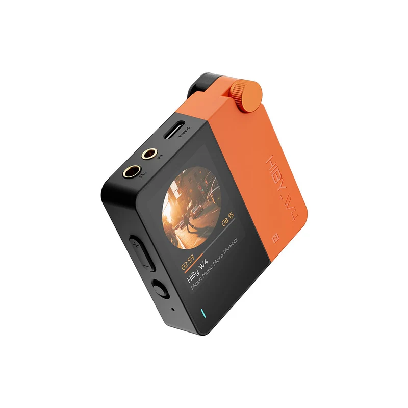 HiBy W4 Portable HiFi Bluetooth 5.4 Headphone Amplifier with 2" Touchscreen (Black, White, Green, Orange, Yellow, Blue)