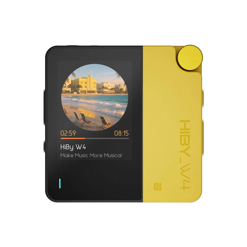 HiBy W4 Portable HiFi Bluetooth 5.4 Headphone Amplifier with 2" Touchscreen (Black, White, Green, Orange, Yellow, Blue)