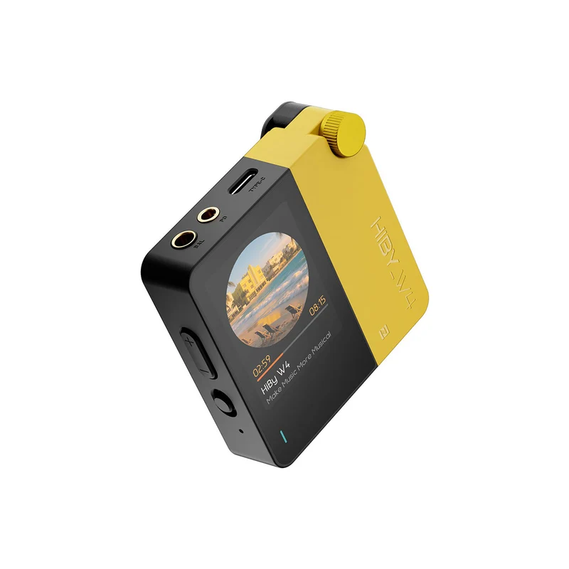 HiBy W4 Portable HiFi Bluetooth 5.4 Headphone Amplifier with 2" Touchscreen (Black, White, Green, Orange, Yellow, Blue)