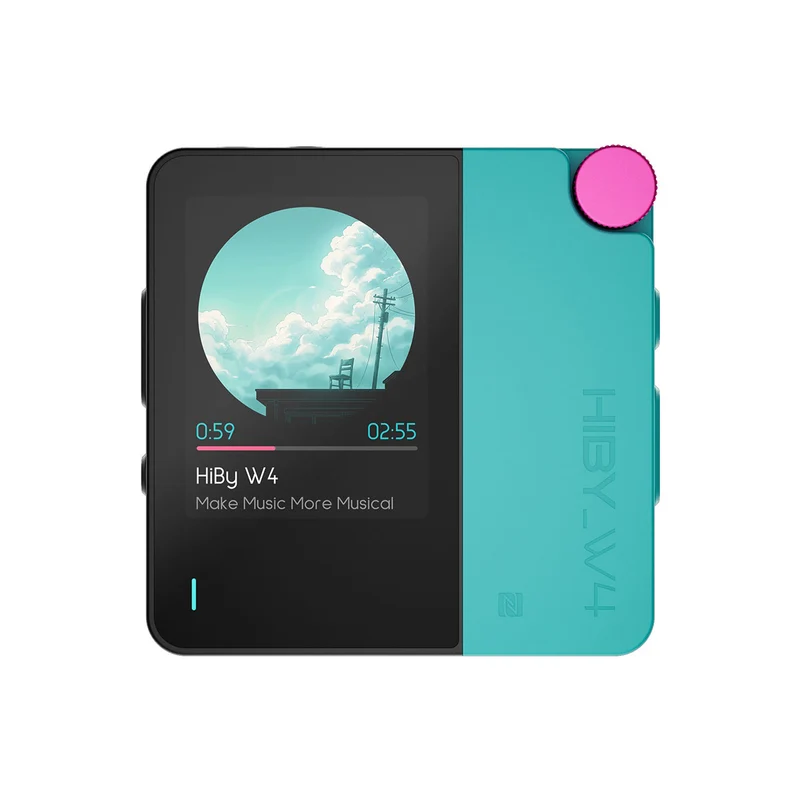 HiBy W4 Portable HiFi Bluetooth 5.4 Headphone Amplifier with 2" Touchscreen (Black, White, Green, Orange, Yellow, Blue)