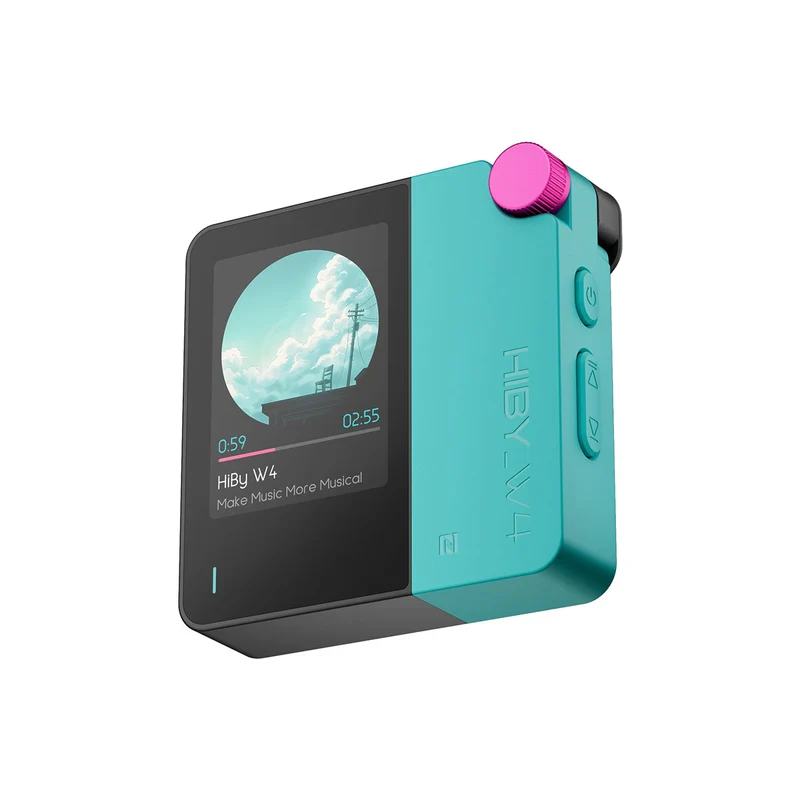 HiBy W4 Portable HiFi Bluetooth 5.4 Headphone Amplifier with 2" Touchscreen (Black, White, Green, Orange, Yellow, Blue)