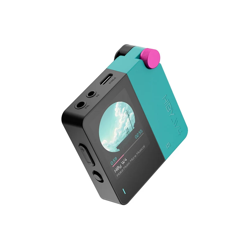HiBy W4 Portable HiFi Bluetooth 5.4 Headphone Amplifier with 2" Touchscreen (Black, White, Green, Orange, Yellow, Blue)