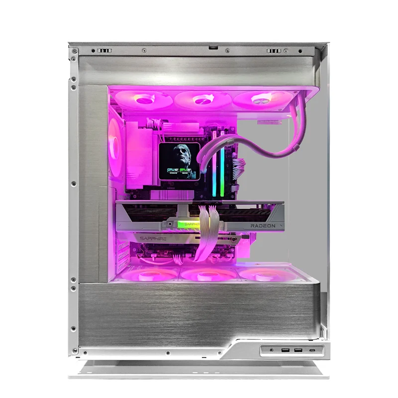 Ultra Evolv White Desktop Gaming PC | AMD Ryzen 7 9800X3D | 32GB (2X16GB) RAM | 2TB SSD | RX 9070 XT | Windows 11 Pro
