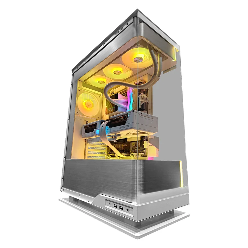 Ultra Evolv White Desktop Gaming PC | AMD Ryzen 7 9800X3D | 32GB (2X16GB) RAM | 2TB SSD | RX 9070 XT | Windows 11 Pro