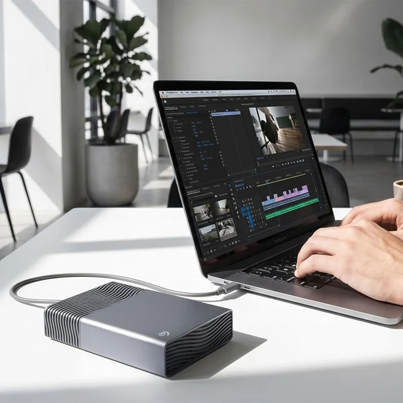 Seagate One Touch Desktop Hub 16TB USB-C External Hard Drive (STNB16000400)