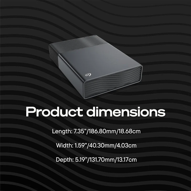 Seagate One Touch Desktop Hub 16TB USB-C External Hard Drive (STNB16000400)