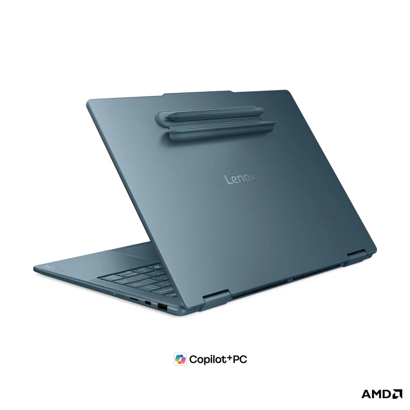 Lenovo Yoga 7 2-in-1 14AGP11 83TD001QPH Copilot+ PC Laptop (Tidal Teal) | 14" WUXGA (1920x1200) OLED | Ryzen AI 7 445 | 24GB RAM | 1TB SSD | AMD Radeon 840M Graphics | Win 11 Home | MS Office Home 2024 + MS 365 Basic+Pen Gen 2 w/ Case+Tote Sleeve 14" Blue