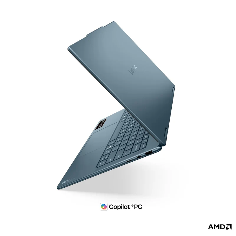 Lenovo Yoga 7 2-in-1 14AGP11 83TD001QPH Copilot+ PC Laptop (Tidal Teal) | 14" WUXGA (1920x1200) OLED | Ryzen AI 7 445 | 24GB RAM | 1TB SSD | AMD Radeon 840M Graphics | Win 11 Home | MS Office Home 2024 + MS 365 Basic+Pen Gen 2 w/ Case+Tote Sleeve 14" Blue