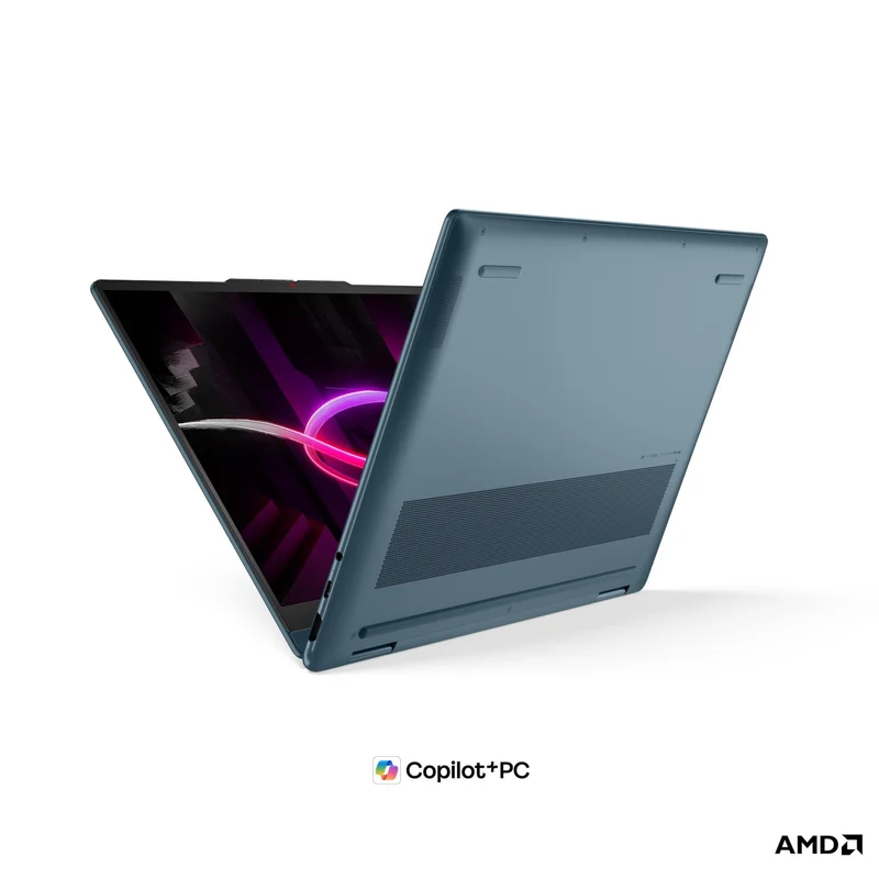 Lenovo Yoga 7 2-in-1 14AGP11 83TD001QPH Copilot+ PC Laptop (Tidal Teal) | 14" WUXGA (1920x1200) OLED | Ryzen AI 7 445 | 24GB RAM | 1TB SSD | AMD Radeon 840M Graphics | Win 11 Home | MS Office Home 2024 + MS 365 Basic+Pen Gen 2 w/ Case+Tote Sleeve 14" Blue