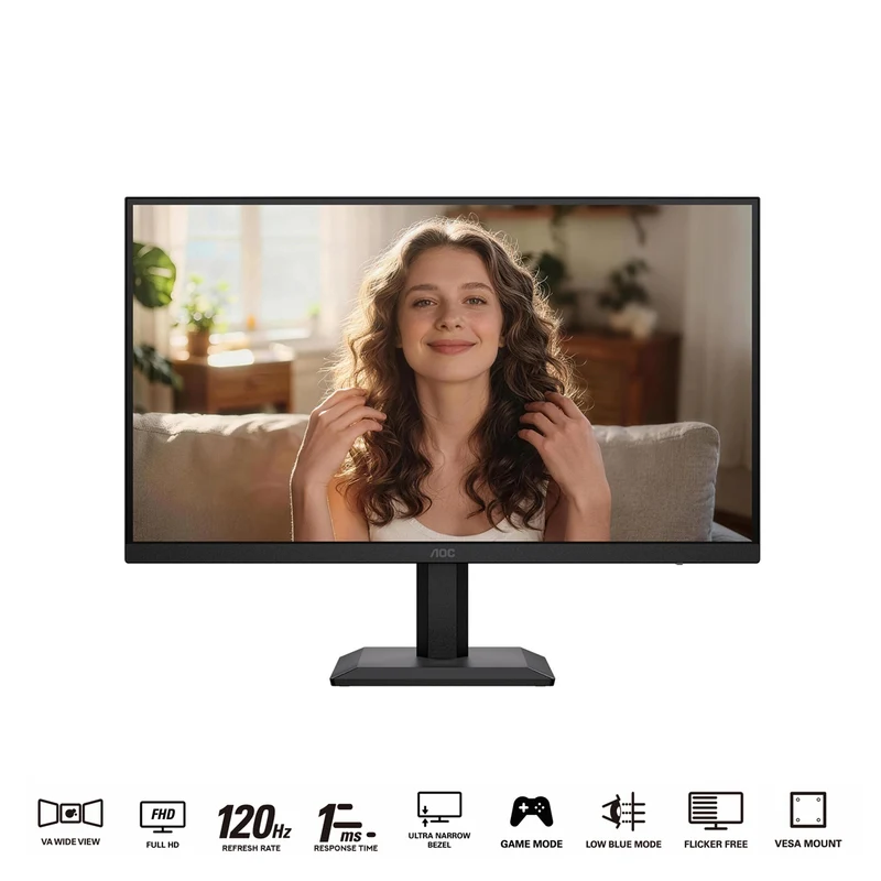 AOC 22B40HM/71 21.5" FHD (1920x1080) 120Hz (OC, Native 100Hz) 1ms MPRT VA Monitor with Tilt Adjustment (Black)