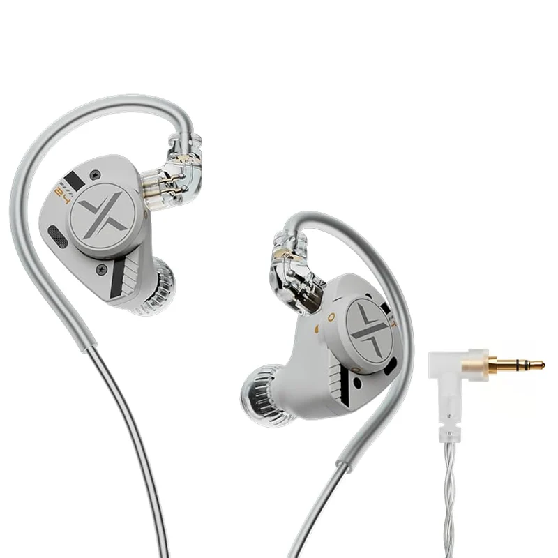 ooopusX Op.24 2DD + 4BA In-Ear Monitor without Mic (3.5mm) (Silver)