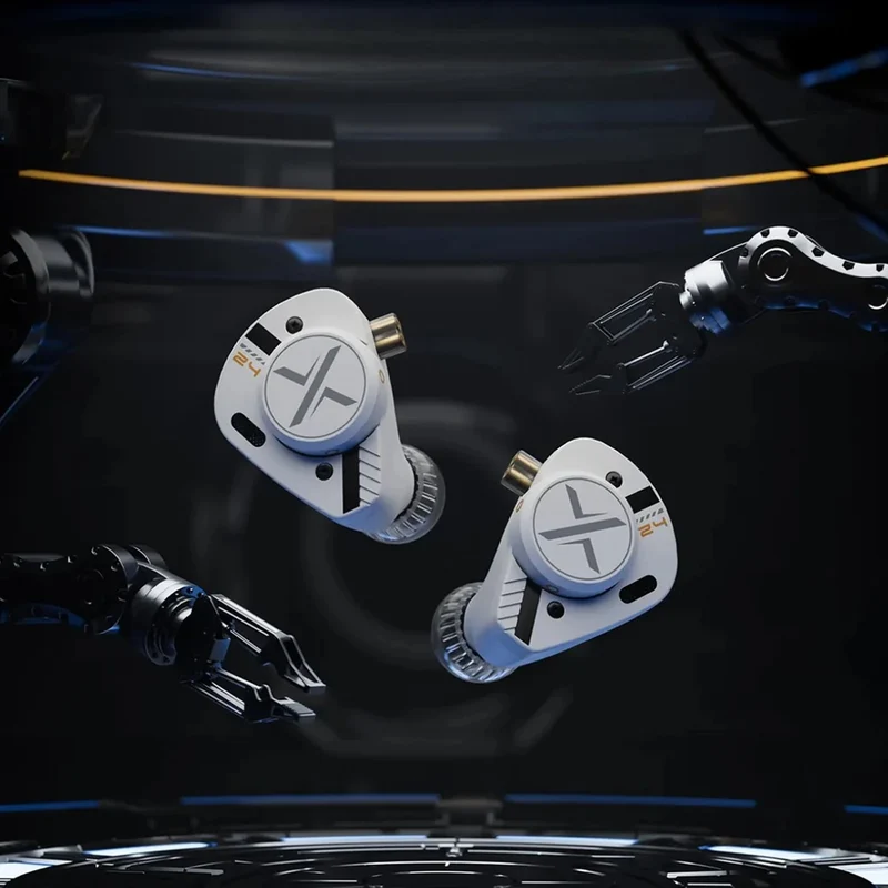 ooopusX Op.24 2DD + 4BA In-Ear Monitor without Mic (3.5mm) (Silver)