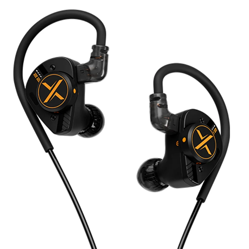 ooopusX Op.22 2DD + 2BA In-Ear Monitor without Mic (3.5mm) (Midnight Black)