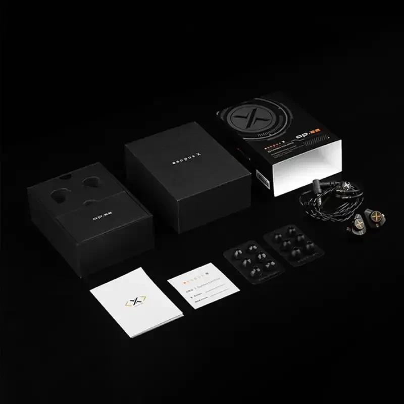 ooopusX Op.22 2DD + 2BA In-Ear Monitor without Mic (3.5mm) (Midnight Black)