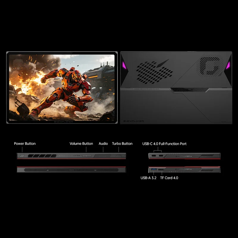 OneXPlayer X2 Intel Arc G3 Extreme 10.95" (2560x1600) LTPS Display 120Hz 48GB LPDDR5X 7500MT/s 1TB M.2 2280 PCIe 4.0x4 SSD Windows 11 3-in-1 Handheld Console + Storage Case + Magnetic Keyboard