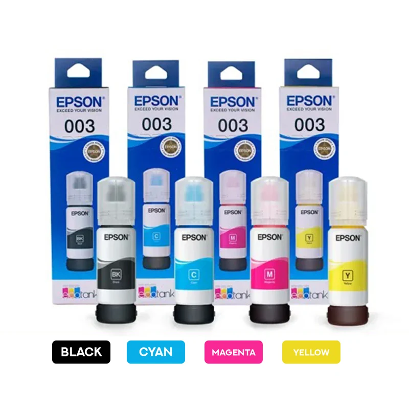 Epson 65ml Ink Bottle (Black, Cyan, Magenta, Yellow) (C13T00V100, C13T00V200, C13T00V300, C13T00V400)