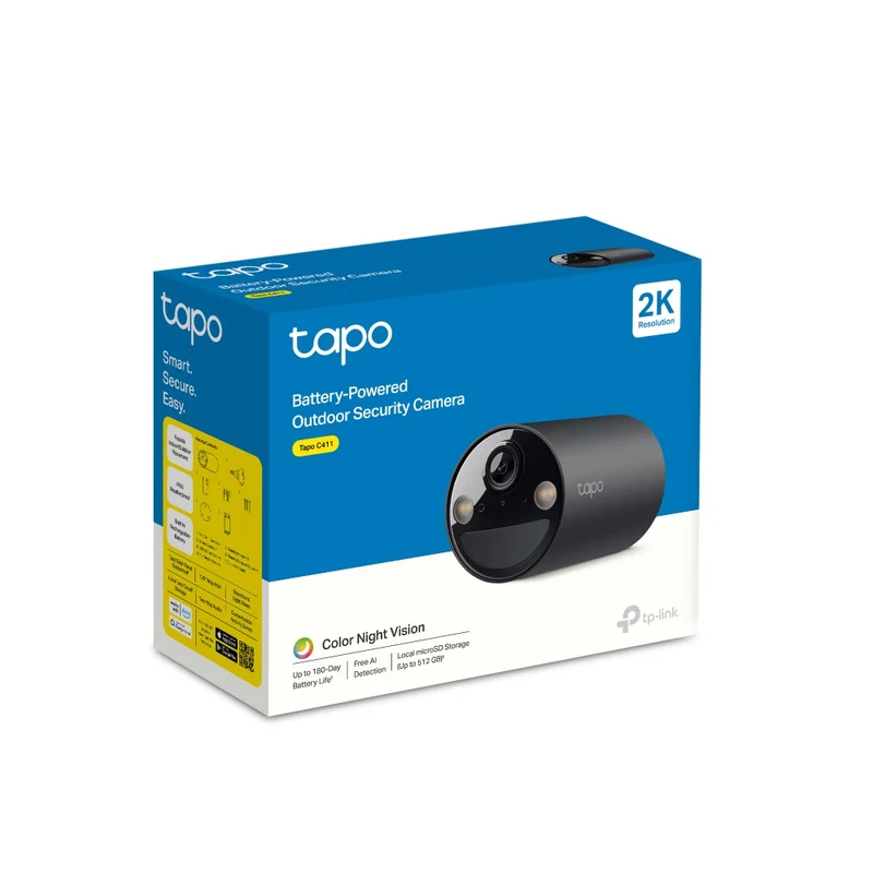 TP-Link Tapo C411 Smart Wire Free Battery-Powered Indoor/Outdoor Security Camera