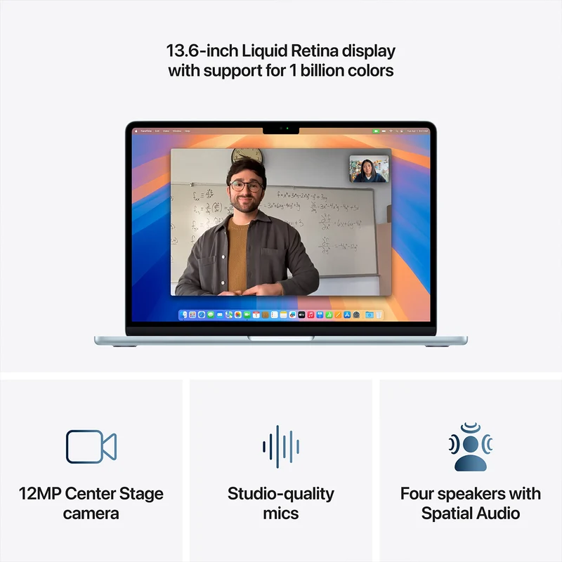 Apple MacBook Air 13" 24GB+1TB M5 Chip with 10-Core CPU & 10-Core GPU (Sky Blue) (MDHK4PP/A)