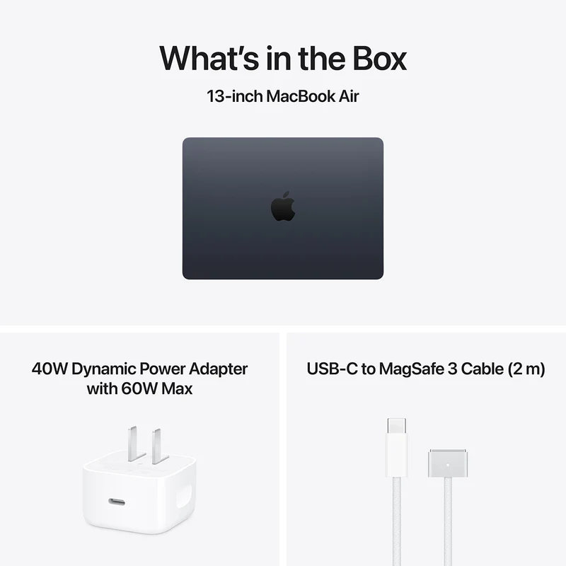 Apple MacBook Air 13" 16GB+1TB M5 Chip with 10-Core CPU & 10-Core GPU (Midnight) (MDHF4PP/A)