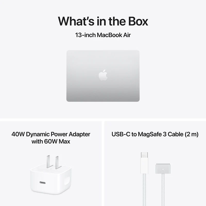 Apple MacBook Air 13" 16GB+512GB M5 Chip with 10-Core CPU & 8-Core GPU (Silver) (MDH74PP/A)