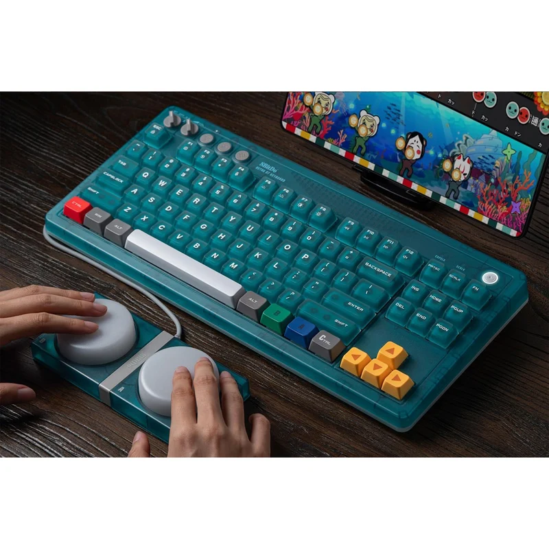 8Bitdo Retro 87 Mechanical Keyboard (Clear Blue) (85HD)