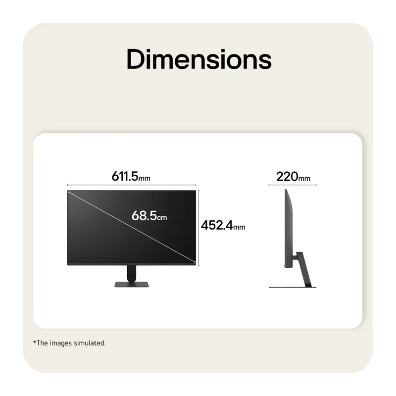 LG 27U411B-B 27" FHD (1920x1080) 144Hz 1Ms MBR 5Ms GTG IPS Monitor With Tilt Adjustment