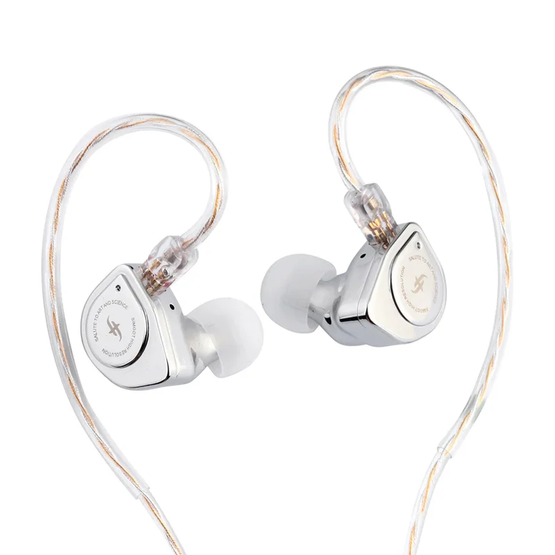 SIMGOT EW200 10mm SCP Diaphragm Dual-Magnetic-Circuit & Dual-Cavity Dynamic Driver In-Ear Earphones (Silver)