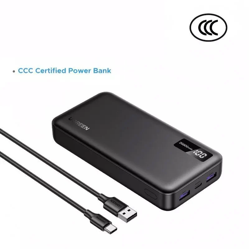 Ugreen 20000mAh PD 20W Two-Way Fast Charging Power Bank (3C Version) (PB312/95424B)