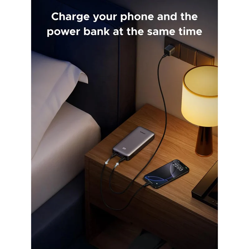 Ugreen 20000mAh 30W Two-Way Fast Charging Power Bank (Gray) (PB532/55989B)