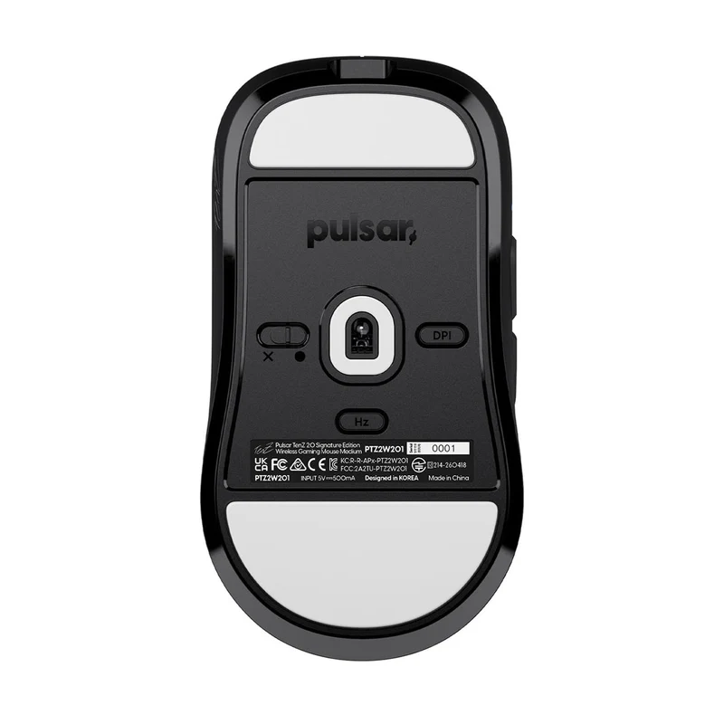 Pulsar TenZ Signature Edition 2.0 Ultra Light Weight eSports Wireless Gaming Mouse Medium (Black) (PTZ2W201)